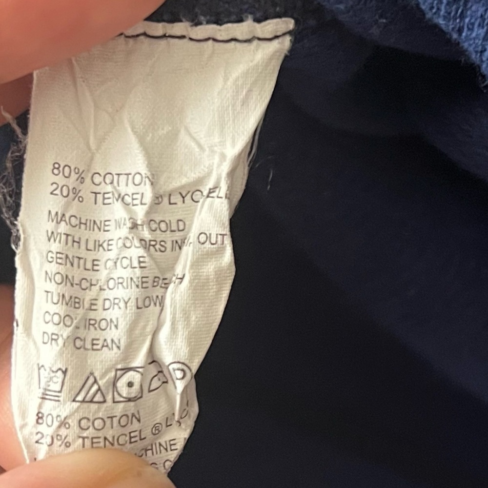 TOMMY BAHAMA Reversible 1/4 Zip Long Sleeve Blue/Black Sweater Men's Size M - Picture 7 of 7